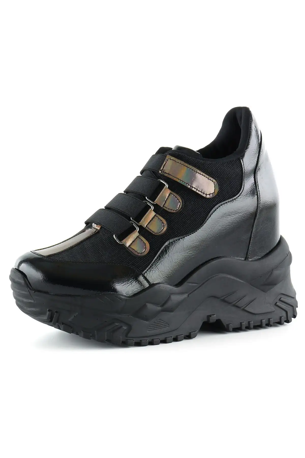 کفش پاشنه بلند زنانه  ورزشی مخفی پاشنه الکساندریا سیاه - 5115 کفش پاشنه بلند زنانه ورزشی مخفی پاشنه الکساندریا سیاه - 5115