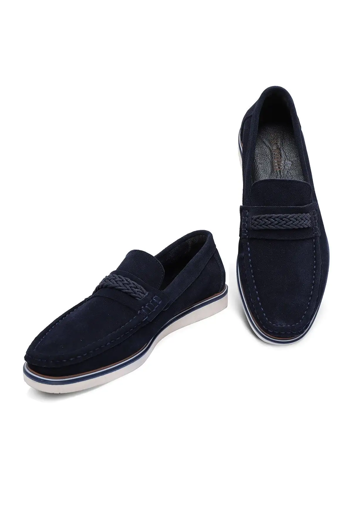 کفش روزمره مردانه Trapani از جنس چرم طبیعی و جیر (لوفر) - 5296