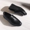 کفش رسمی مردانه کفش لوفر مردانه کلاسیک با ظاهر چرمی مشکی - طراحی شیک و ساده، زیره راحت - 3915
