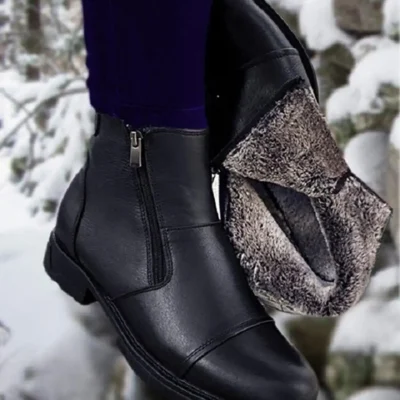 کفش رسمی مردانه بوت زمستانی مردانه 1645 با داخل پشمی - 3906