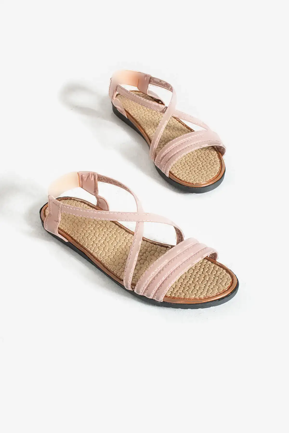 کفش صندل زنانه   سوئدی با بند کشی - 4873 کفش صندل زنانه سوئدی با بند کشی - 4873