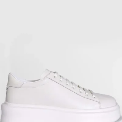 کفش سایز بزرگ مردانه اسنیکر گِیج کژوال سفید - 4223