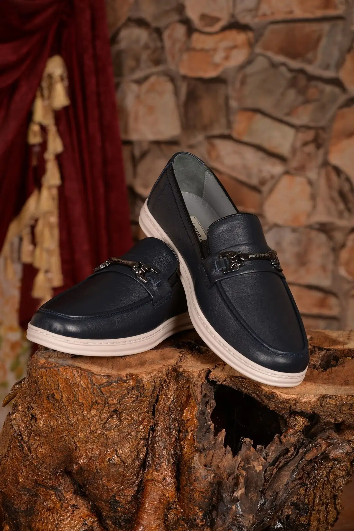 کفش رسمی مردانه  روزمره loafer چرم اصل رنگ سرمهای - مدلی که استحکام و شیک بودن را با هم ارائه میدهد. - 5381 کفش رسمی مردانه روزمره loafer چرم اصل رنگ سرمهای - مدلی که استحکام و شیک بودن را با هم ارائه میدهد. - 5381