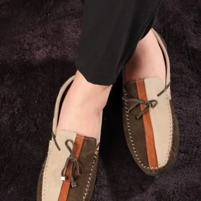 کفش سایز بزرگ مردانه 1. روزمره چرم اصل کلاسی 2. لوفر 3. سبک 4. لوفر جیر - 5068