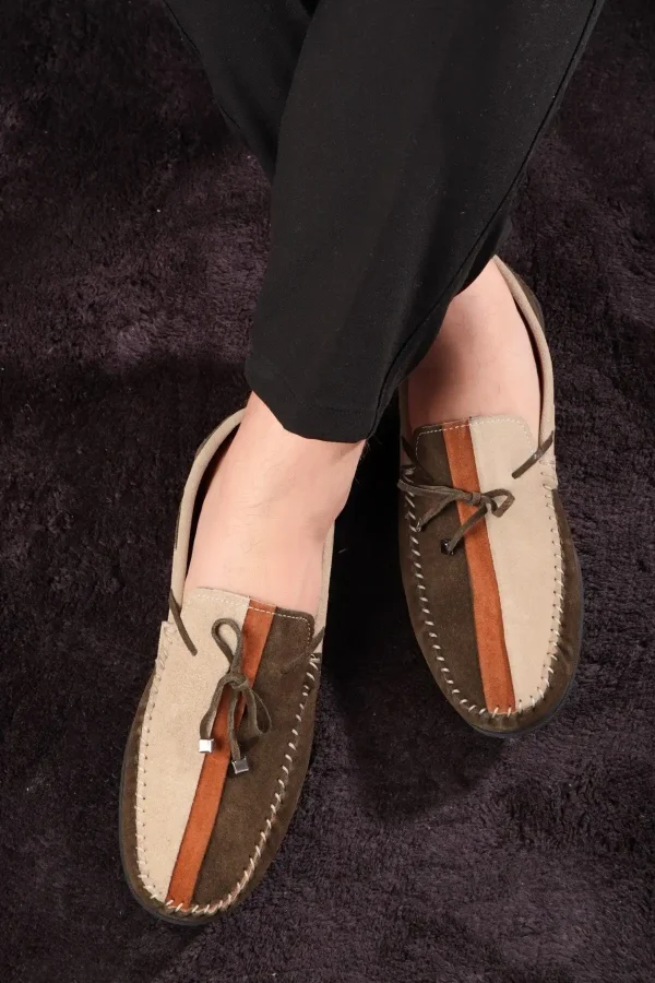کفش سایز بزرگ مردانه 1. روزمره چرم اصل کلاسی 2. لوفر 3. سبک 4. لوفر جیر - 5068