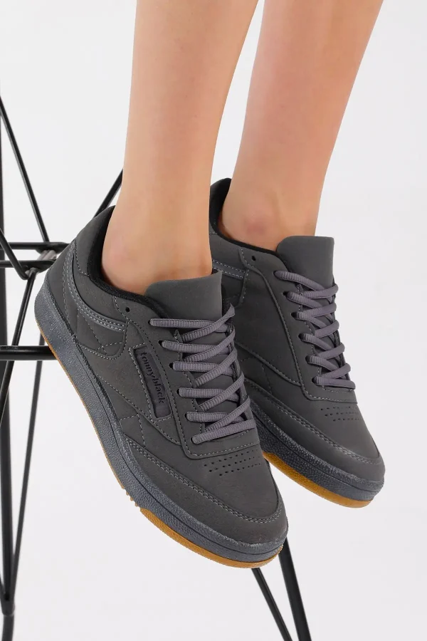 کفش پسرانه ورزشی خاکستری Unisex Tb107 - 4475