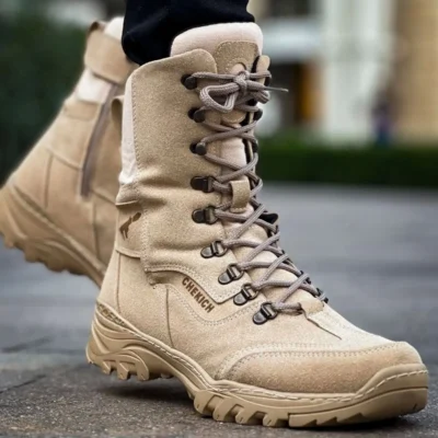 بوت مردانه کفش مردانه کومن CH051 SBJ اسکلاتوره رنگ شنی - 3428