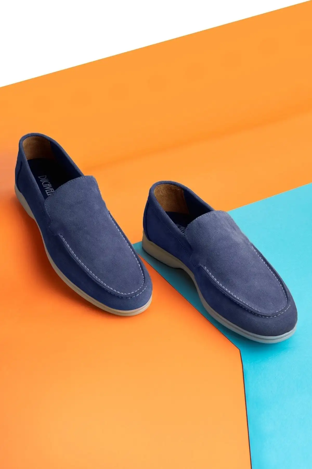 سایز بزرگ مردانه کفش روزمره مردانه لوفر چرم طبیعی سوئدی آسان - رنگ سرمهای - 3514 سایز بزرگ مردانه کفش روزمره مردانه لوفر چرم طبیعی سوئدی آسان - رنگ سرمهای - 3514