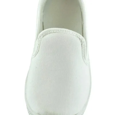 کفش پسرانه کفش اسپرت بچگانه از جنس کتان با رنگ سفید - 3759