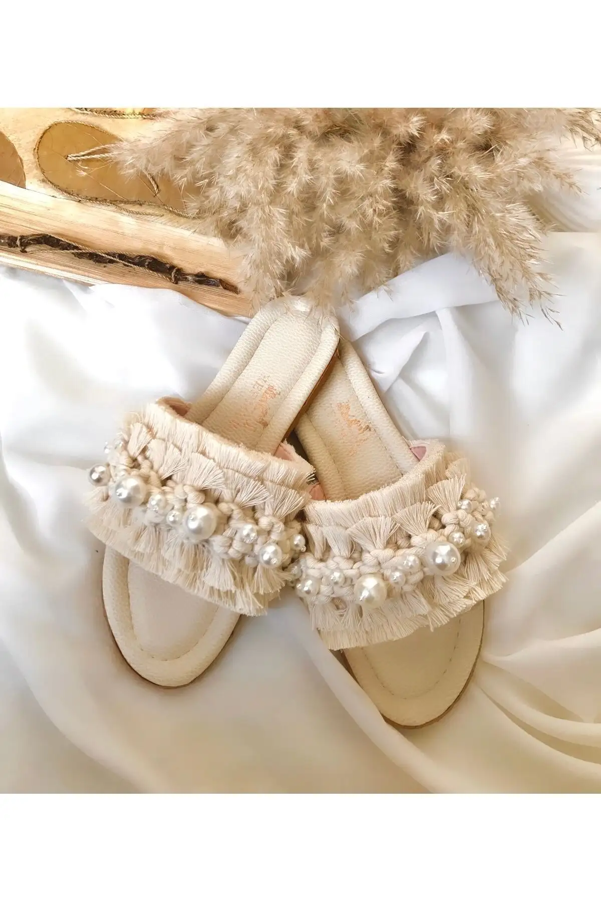 کفش راحتی خانه ماکرومه صندل - 3883 کفش راحتی خانه ماکرومه صندل - 3883