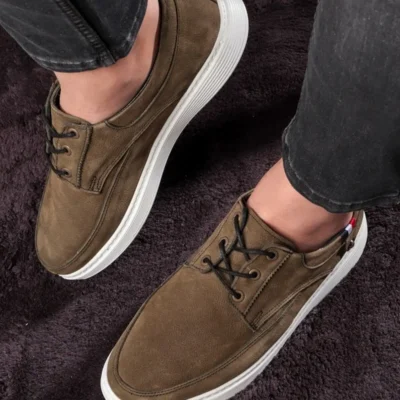 سایز بزرگ مردانه کفش روزمره مردانه از چرم طبیعی، کفش تابستانی، کفش سبک - 3521