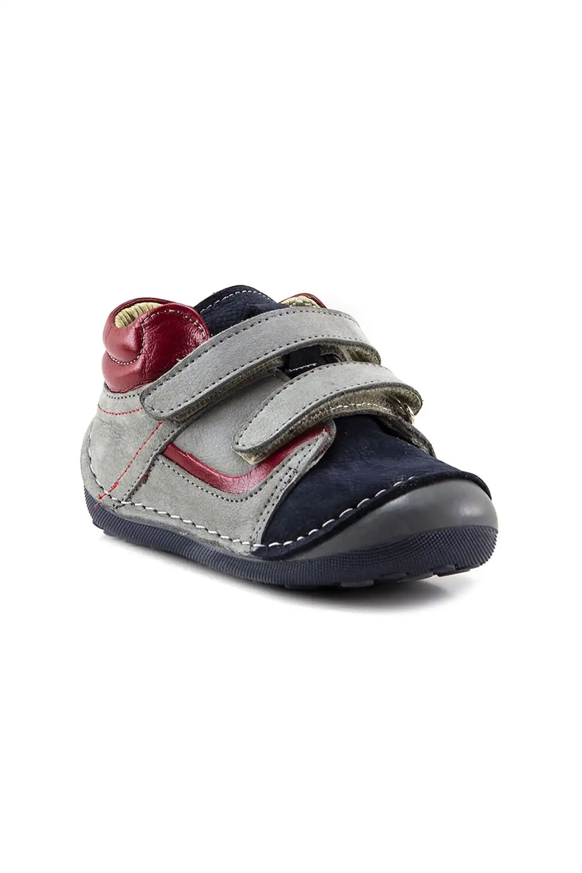 بوت بچگانه کفش بوت ارتوپدی پسرانه نخستین قدم با رنگ سرمهای و خاکستری - 3406 بوت بچگانه کفش بوت ارتوپدی پسرانه نخستین قدم با رنگ سرمهای و خاکستری - 3406