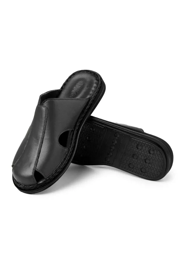 سایز بزرگ مردانه 1. صندل مردانه چرم اصل استن 2. صندل چرم اصل 3. صندل با کفی ارتوپدیک 4. صندل چرم سبک - 3494