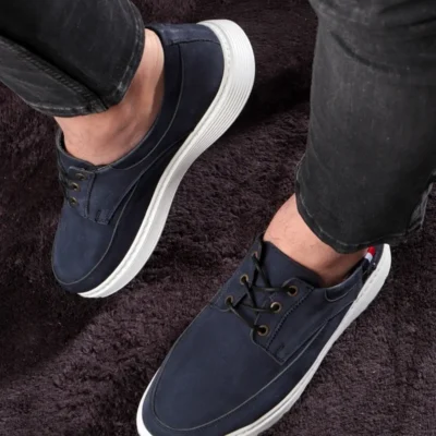 کفش سایز بزرگ مردانه روزمره هکیکی از چرم طبیعی، تابستانی، سبک - 5043