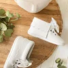 کفش نوزاد پسر - اولین قدم از سری شاین، 100% چرم سفید - 4152