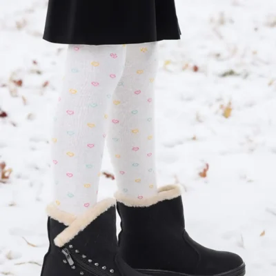 بوت بچگانه دخترانه هزان با زیپ - 4916