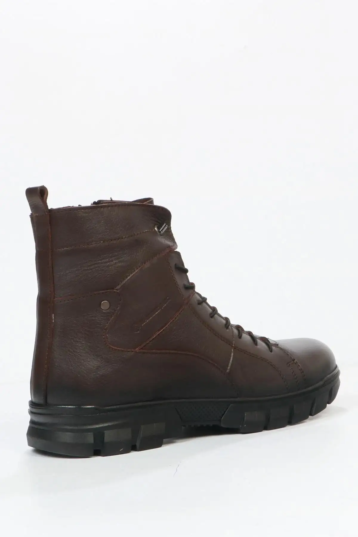 بوت مردانه چکمه  قهوهای بیرونی چرم طبیعی مورتال - 4979 بوت مردانه چکمه قهوهای بیرونی چرم طبیعی مورتال - 4979