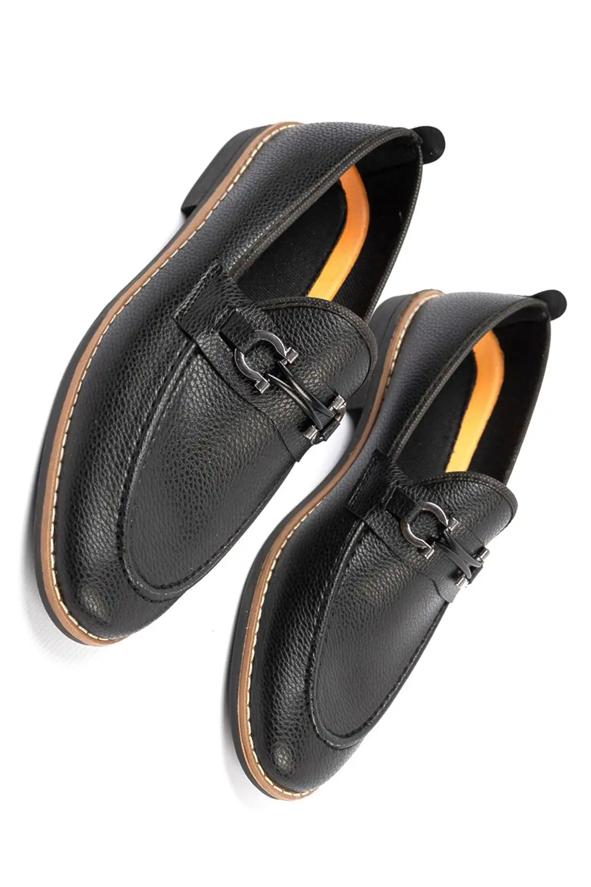 کفش روزمره مردانه مدل روک لافر، نرم، مشکی - 5298 کفش روزمره مردانه مدل روک لافر، نرم، مشکی - 5298