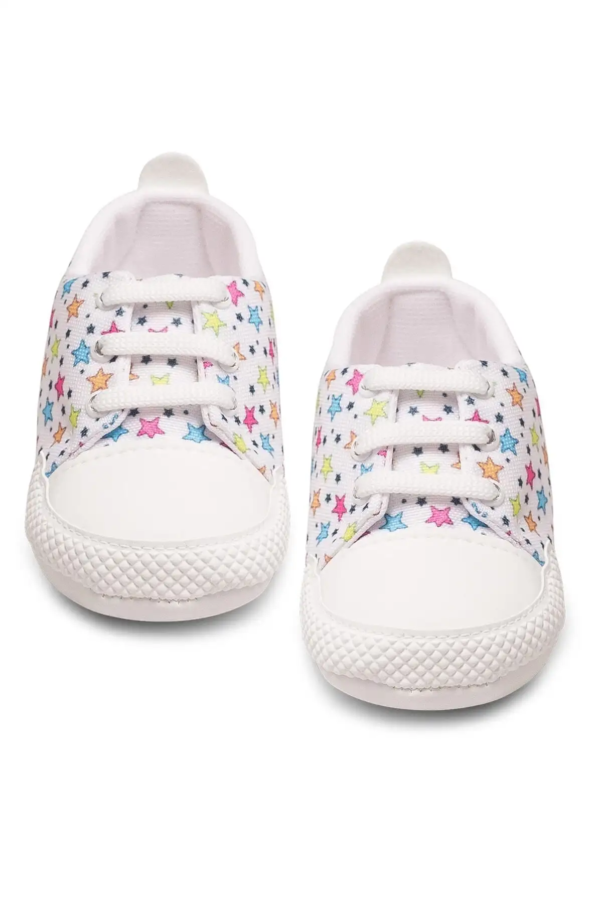 کفش نوزاد پسر پاپوش نوزاد با طرح ستاره - 3296