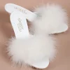 کفش راحتی خانه صندل عروس پاشنه‌بلند ساتن پرنگار - 5245