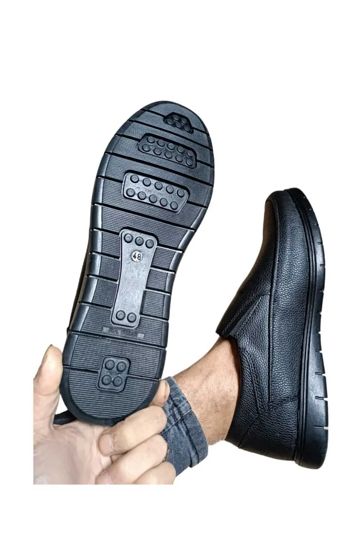 کفش روزمره مردانه   مشکی چرمی مصنوعی  پدر طراحی کلاسیک و مدرن - 4660 کفش روزمره مردانه مشکی چرمی مصنوعی پدر طراحی کلاسیک و مدرن - 4660