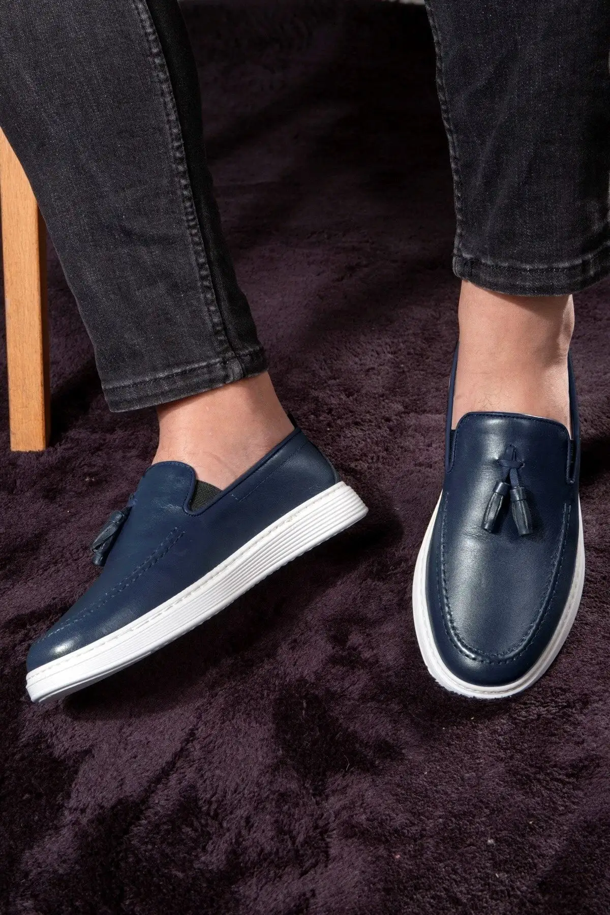 کفش روزمره مردانه کفش روزمره مردانه چرم طبیعی Fringe، کفش لوفر، کفش سبک، کفش تابستانی - 3931 کفش روزمره مردانه کفش روزمره مردانه چرم طبیعی Fringe، کفش لوفر، کفش سبک، کفش تابستانی - 3931