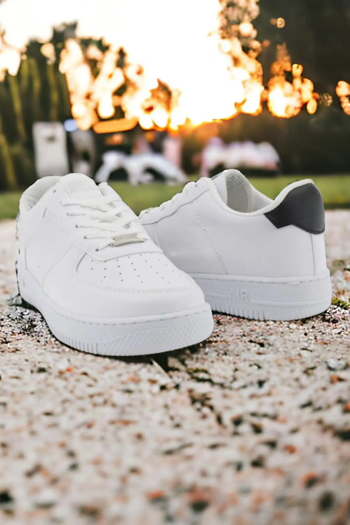 کفش ورزشی کفش ورزشی روزمره یونیسکس سفید-سیاه ایر اسنیکر فورس - 3352 کفش ورزشی کفش ورزشی روزمره یونیسکس سفید-سیاه ایر اسنیکر فورس - 3352