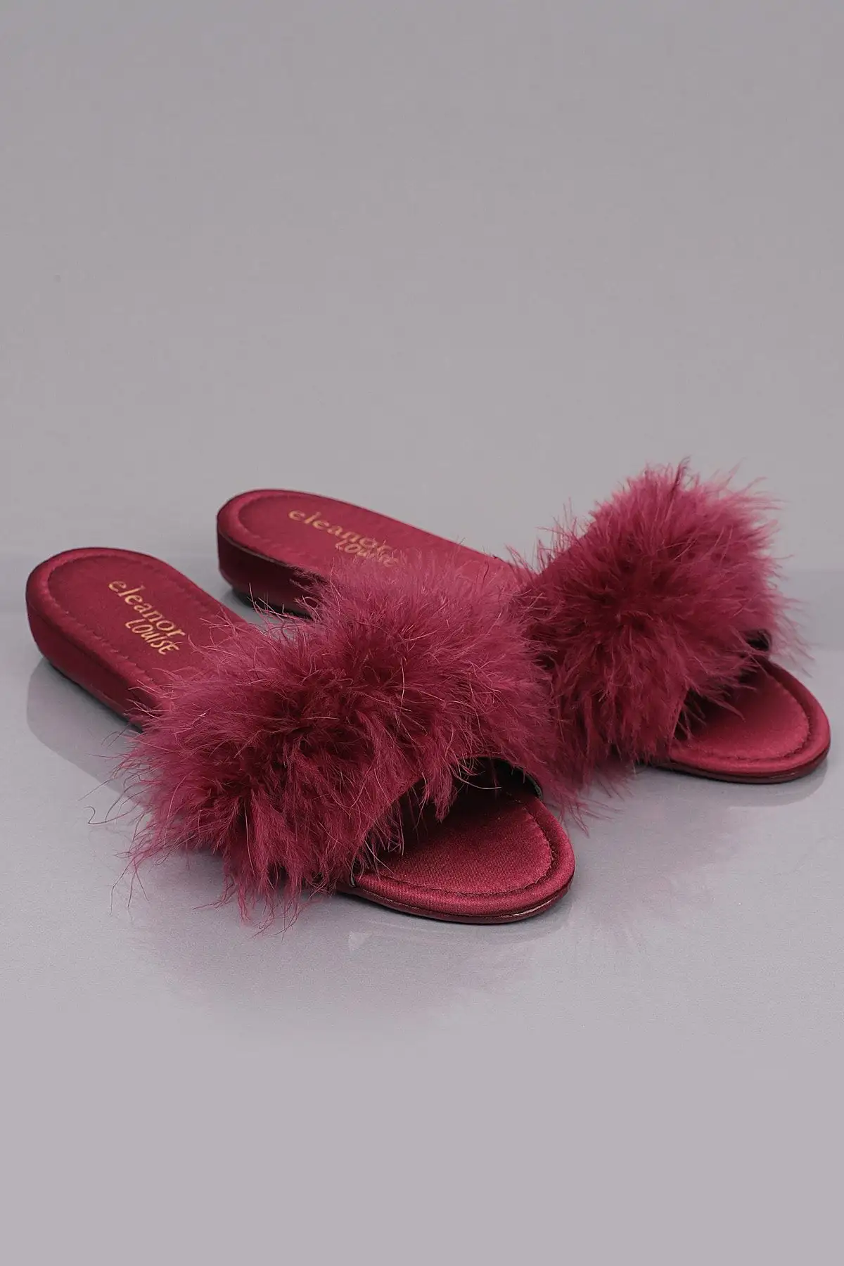 کفش راحتی خانه صندل عروسی ساتن پرپری - 5253