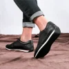 کفش سایز بزرگ مردانه آجئو روزمره چرم طبیعی سیاه - 5053