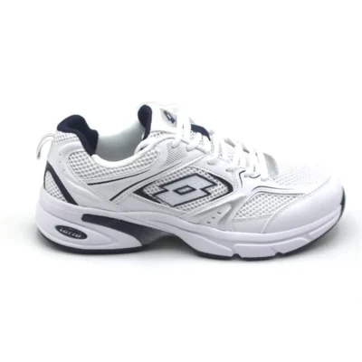 کفش دویدن (رانینگ) کفش ورزشی مردانه آتن مدل 4fx با رنگ سفید و سرمه‌ای، شماره کالا A10150259412010 - 3855