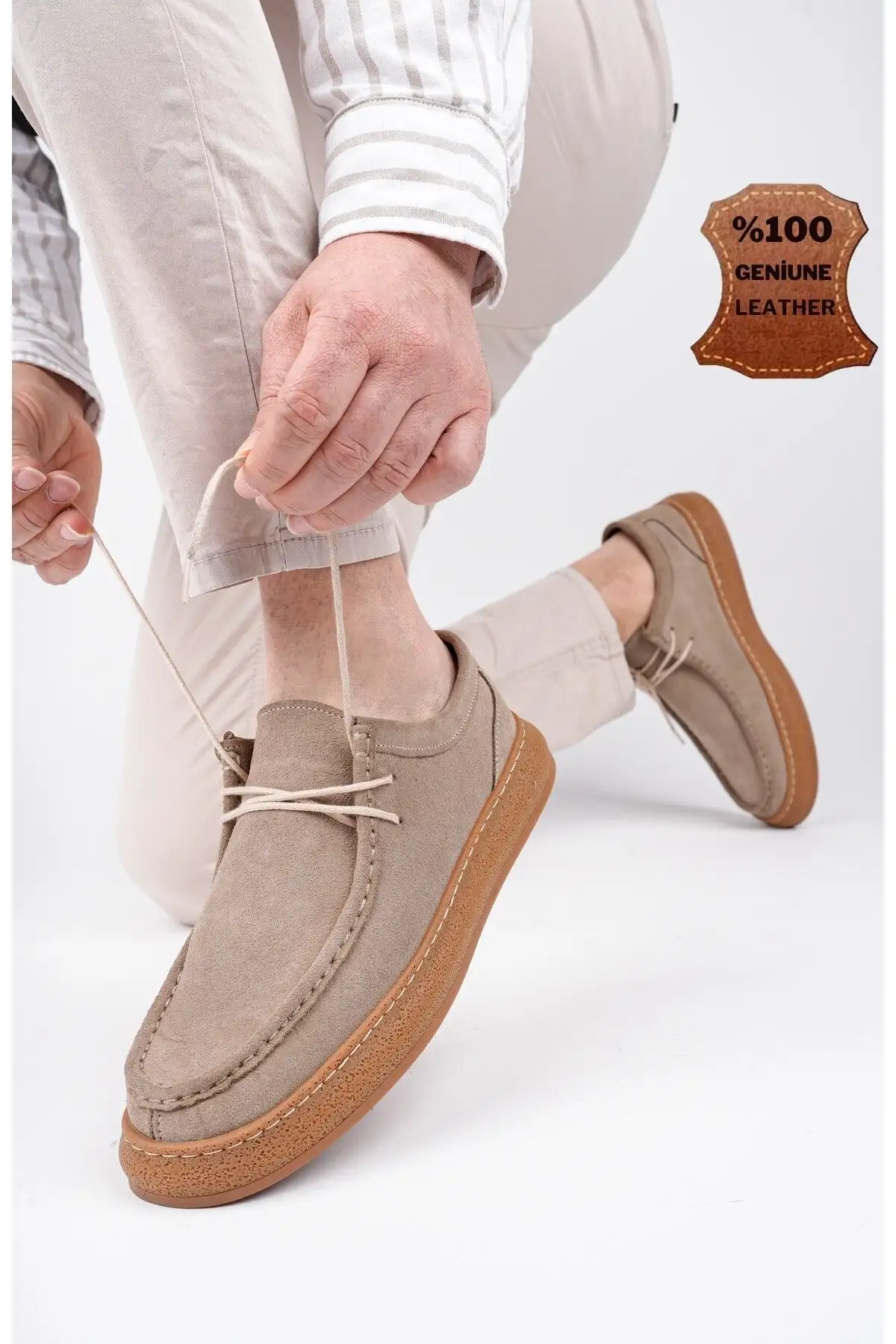 کفش روزمره مردانه کلاسیک سانچز با رویه چرم طبیعی و طراحی اورتوپدیک با بند - 4011 کفش روزمره مردانه کلاسیک سانچز با رویه چرم طبیعی و طراحی اورتوپدیک با بند - 4011