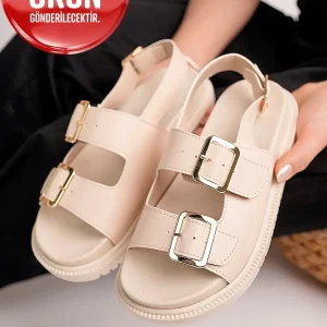 کفش صندل زنانه ارتوپدیک بژ، راحت ، آناتومیک - 5411