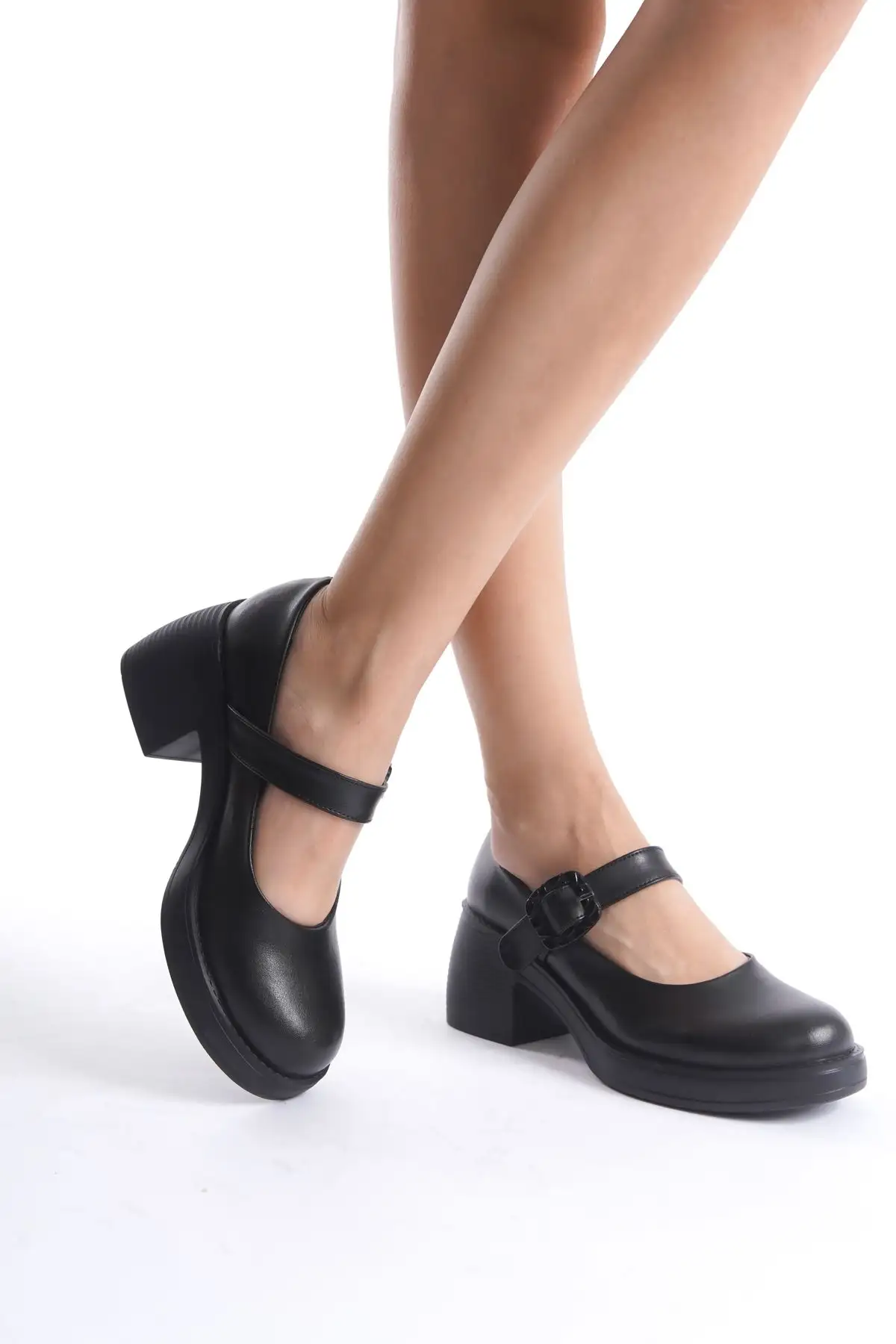 کفش پاشنه بلند زنانه  بالران لوفر  با پاشنه پلتفرم و طراحی خاص، دارای بند و سگک زیبا - 5148 کفش پاشنه بلند زنانه بالران لوفر با پاشنه پلتفرم و طراحی خاص، دارای بند و سگک زیبا - 5148