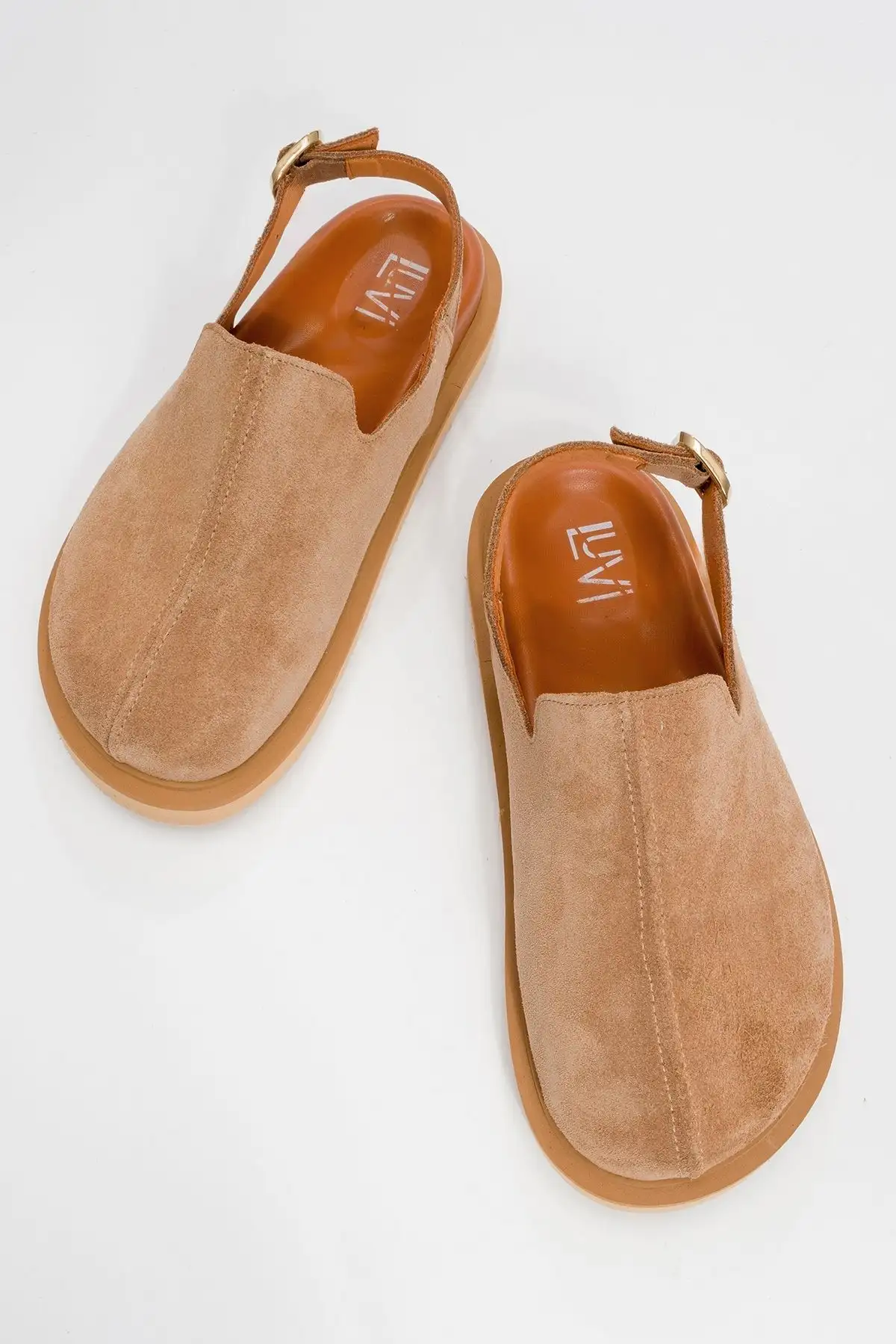 کفش صندل زنانه سندل  چرم سوئیدی طبیعی LABY - 4068 کفش صندل زنانه سندل چرم سوئیدی طبیعی LABY - 4068