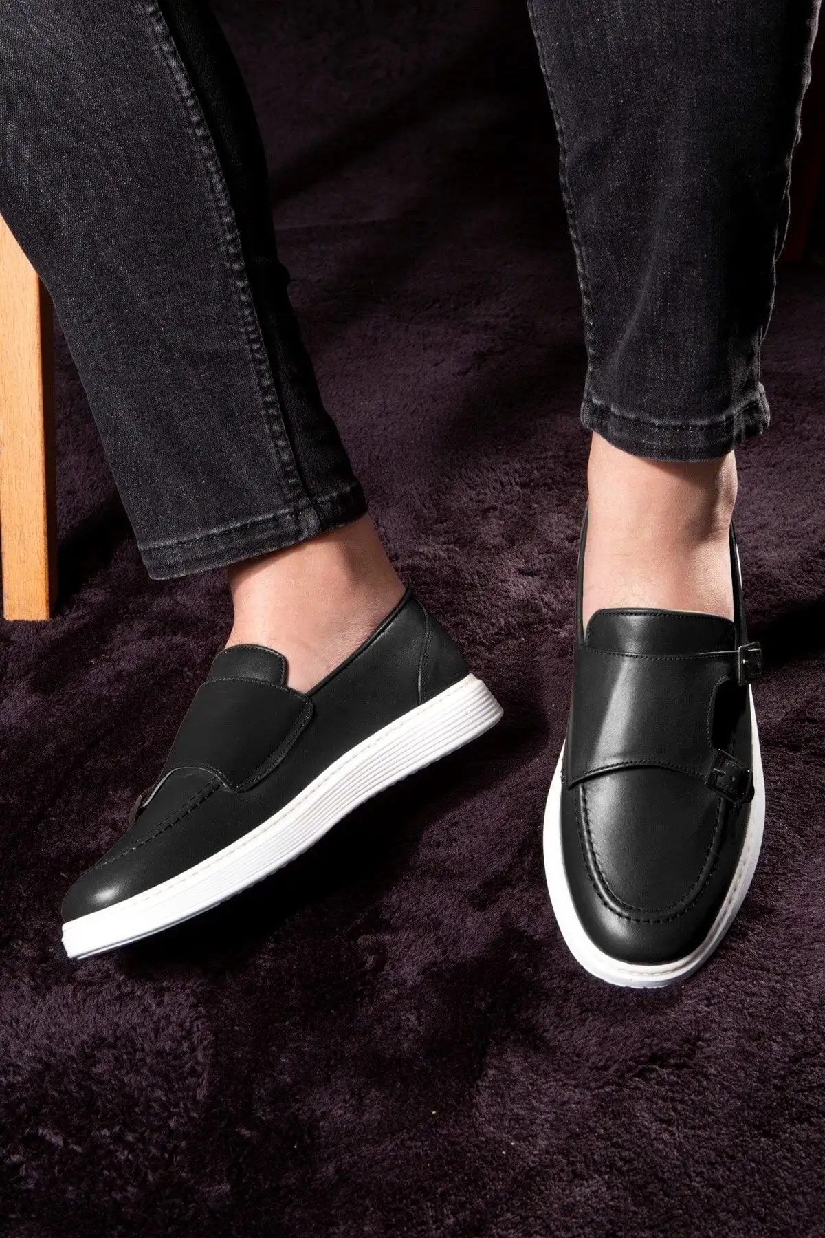 کفش روزمره مردانه 1. با بند چرم طبیعی 2. لوفر 3. 4. سبک - 4821