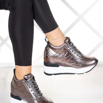 کفش پاشنه‌ بلند زنانه ورزشی مخفی با پاشنه مخفی ماریای جیری وگان - 4366