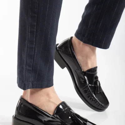 کفش اداری زنانه کفش روزمره unisex سیاه رنگ Wcr65 با پاپیون، کفش کلاسیک نرم مردانه و زنانه. - 3551