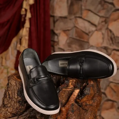 کفش رسمی مردانه مکعب روزمره از چرم طبیعی - مدل که استحکام و شیکی را با هم ارائه می‌دهد. - 5379