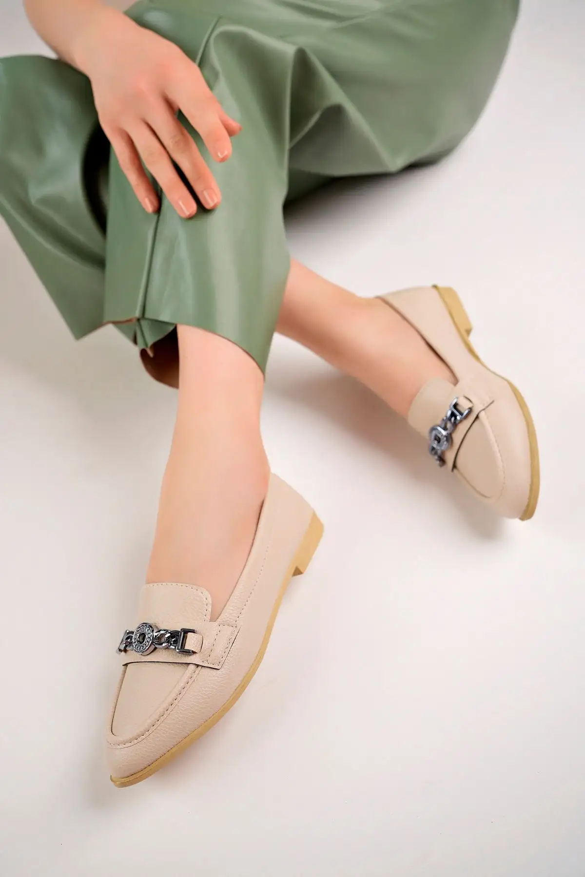 کفش تخت زنانه راحتی طبی (بابت) برای مادر، سبک و با کفی راحت، مناسب استفاده روزمره 217-1 - 4520