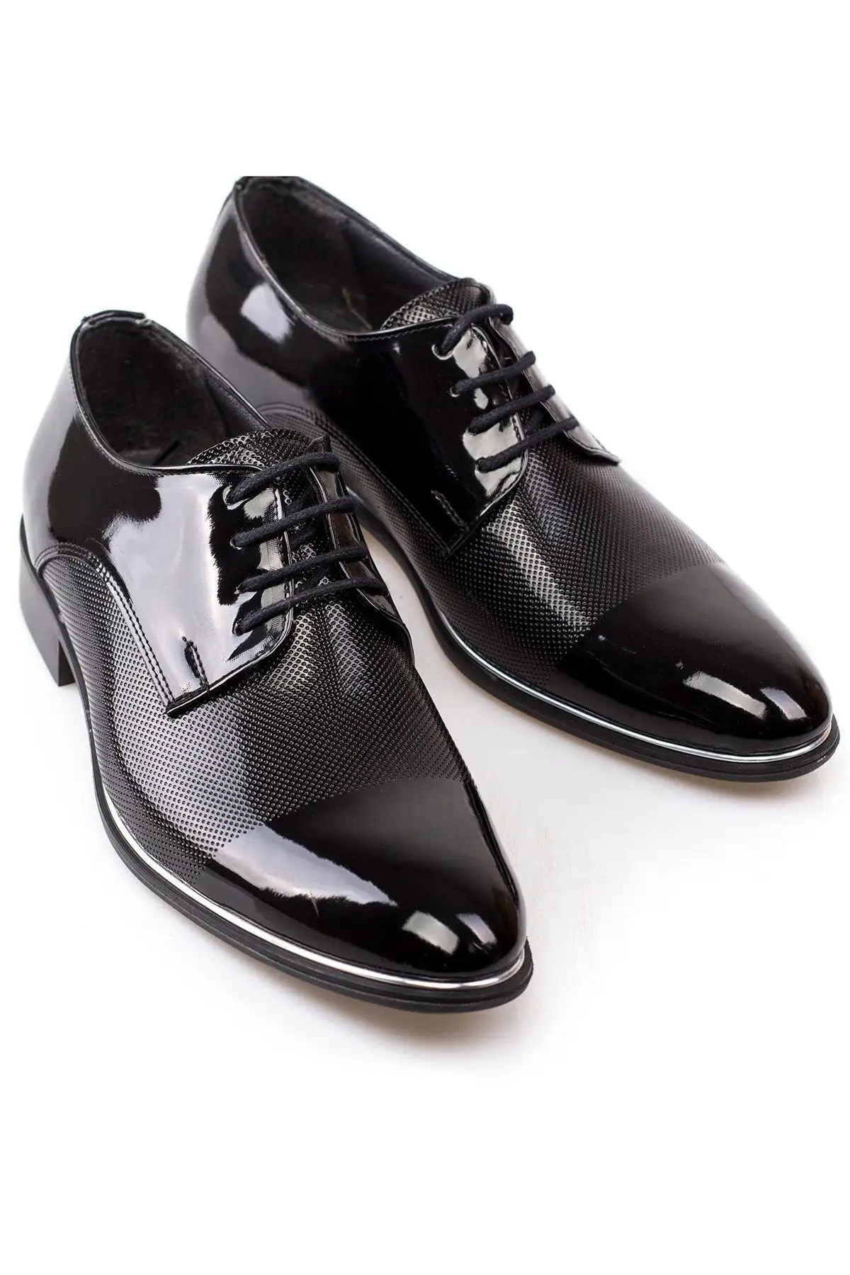 کفش رسمی مردانه   کلاسیک مشکی چرم براق - 4767 کفش رسمی مردانه کلاسیک مشکی چرم براق - 4767