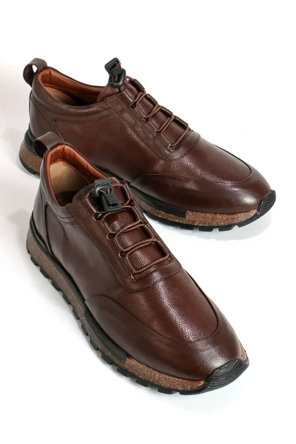 کفش روزمره مردانه کژوال چرم طبیعی - 4786