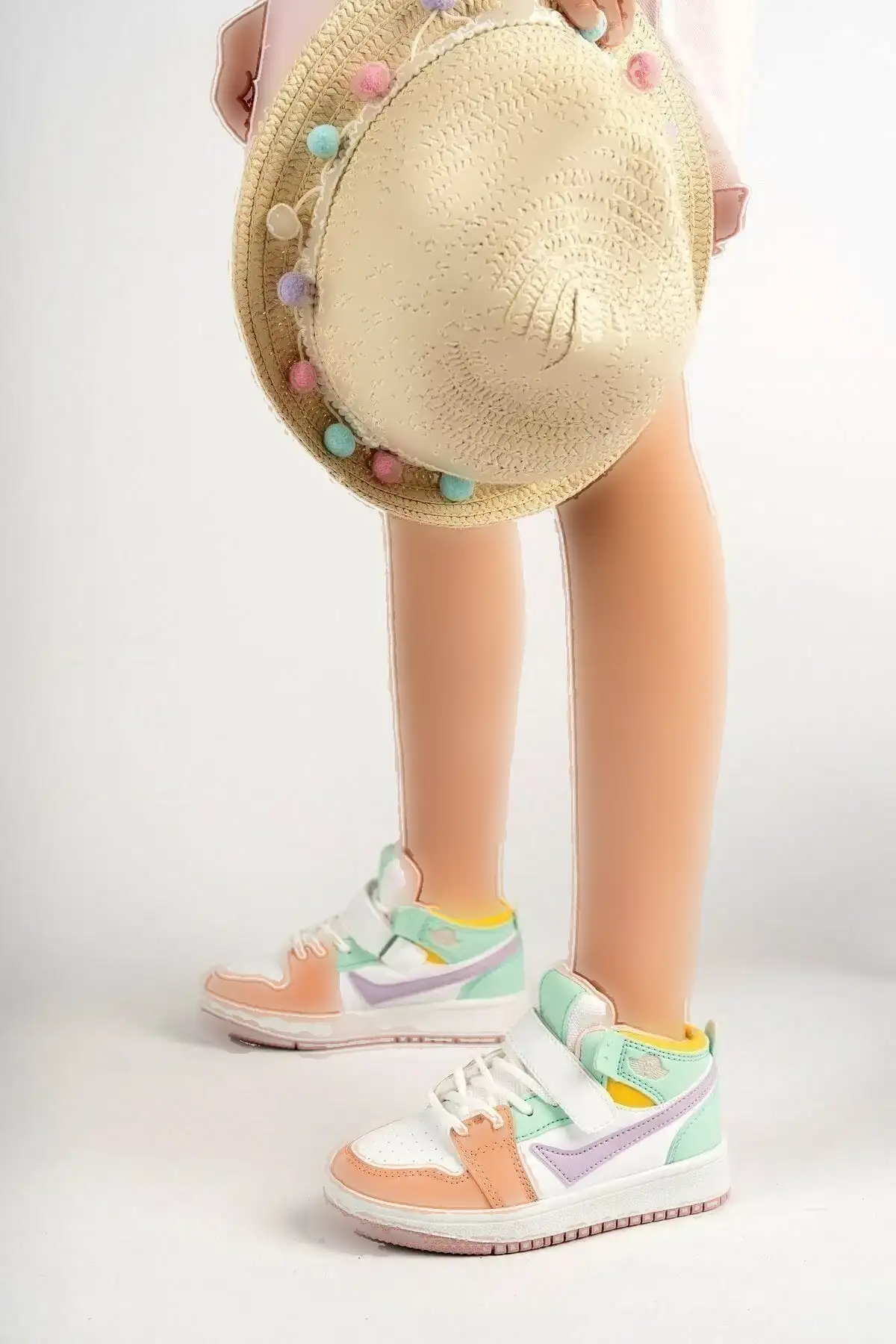 کفش بسکتبال مدل کتانی چسبی کودکانه - 5102 کفش بسکتبال مدل کتانی چسبی کودکانه - 5102