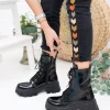بوت و نیم‌ بوت زنانه پست م برچسبی چین‌دار سیاه BG1001-116-0002 - 4995