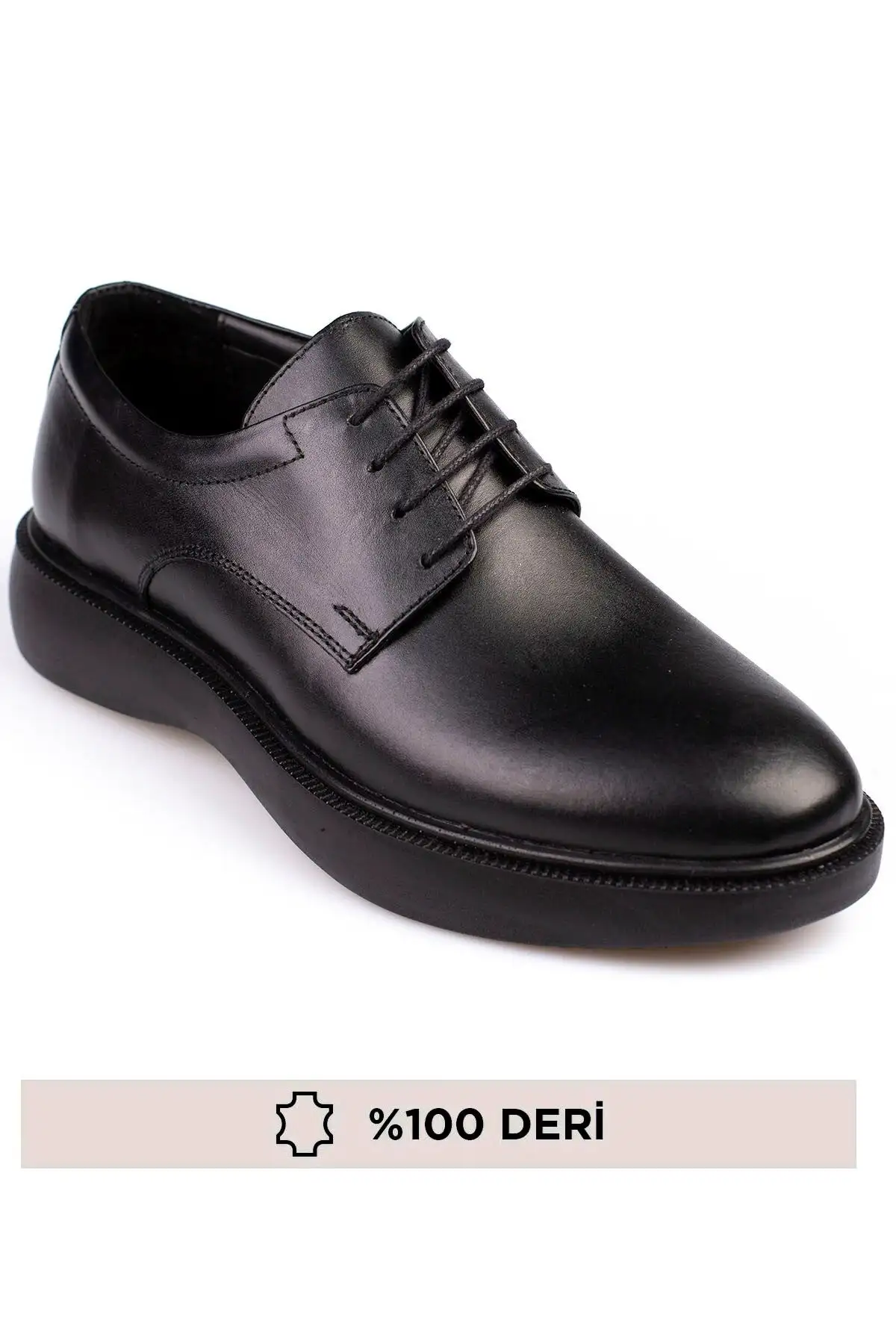 کفش رسمی مردانه کفش چرم مردانه با کفی ضخیم واقعی - 3925