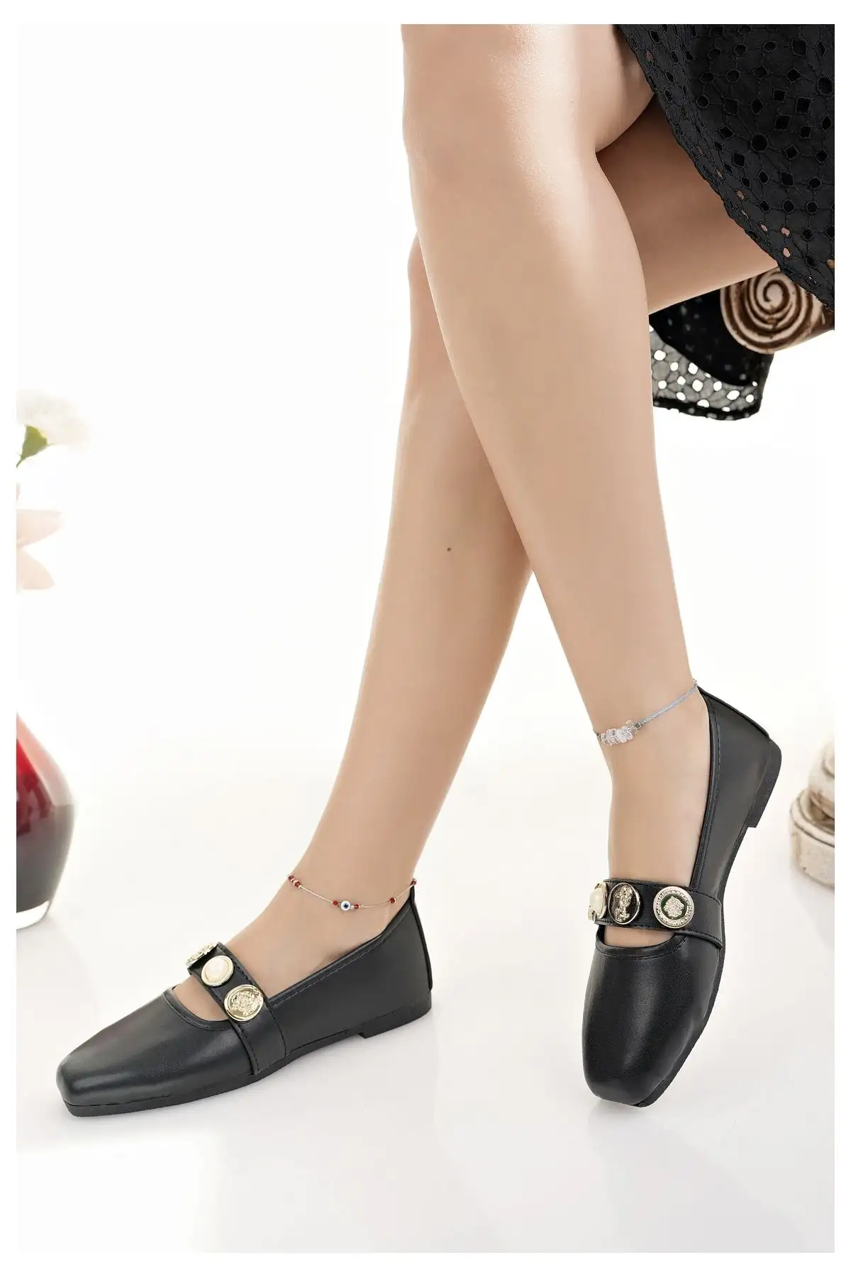 کفش زنانه مجلسی مشکی بامزه برای خانه، کار و روزمره - 3217 کفش زنانه مجلسی مشکی بامزه برای خانه، کار و روزمره - 3217