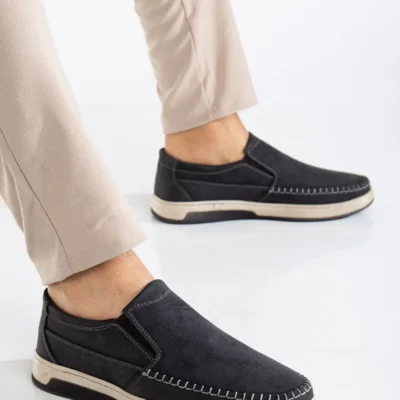 کفش روزمره مردانه کفش مردانه سبک و راحت سیاه جلی ارتوپدیک روزمره - 3946