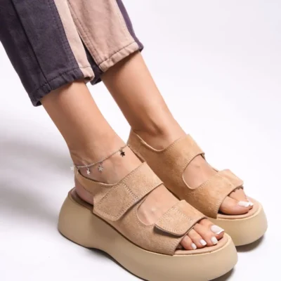 کفش صندل زنانه اولن‌ساری 0012804 سویی نود - 4848