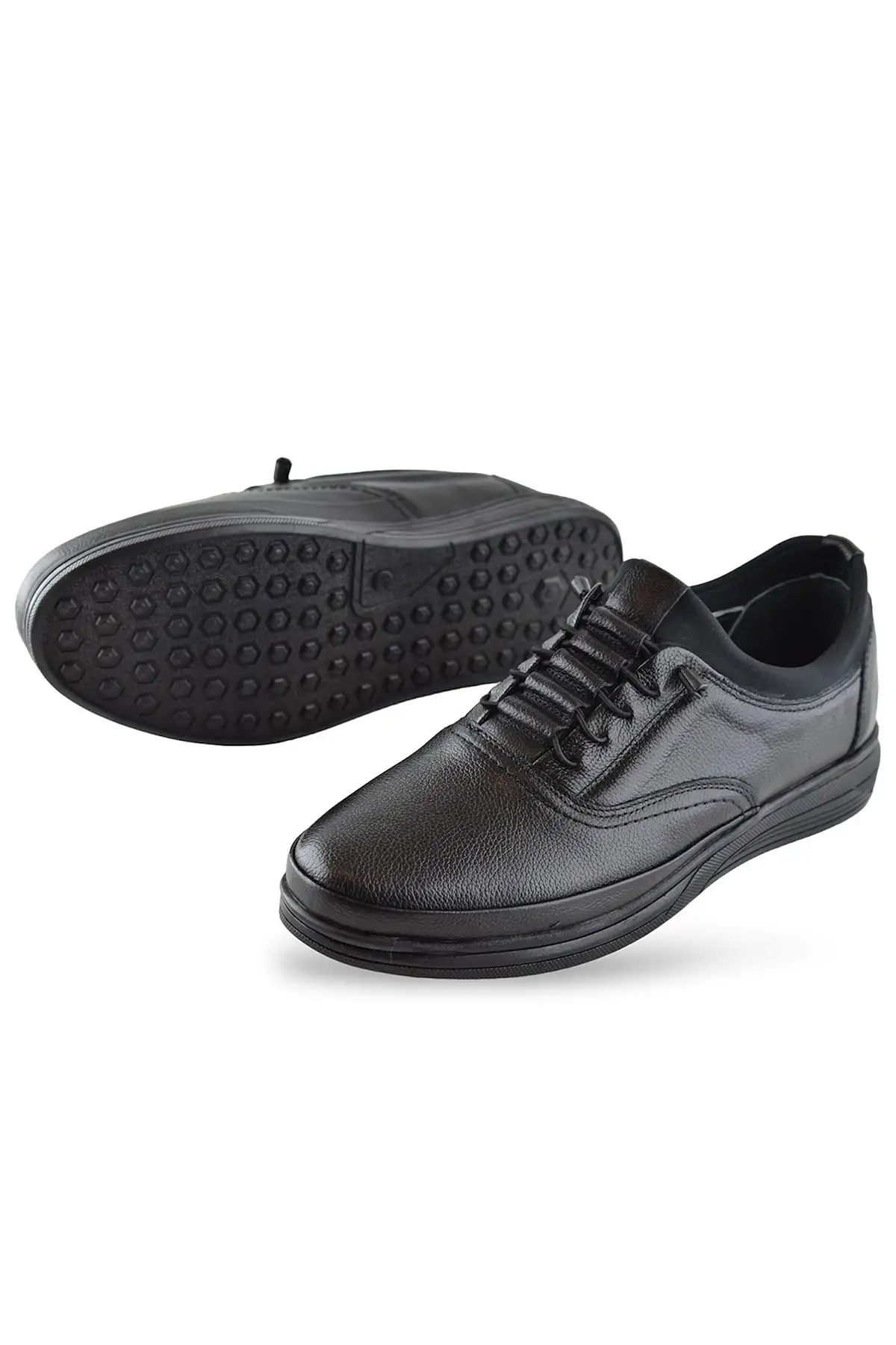 کفش رسمی مردانه 340 تام با کفی اورتوپدیک از چرم طبیعی با کفی لاستیکی - 4732