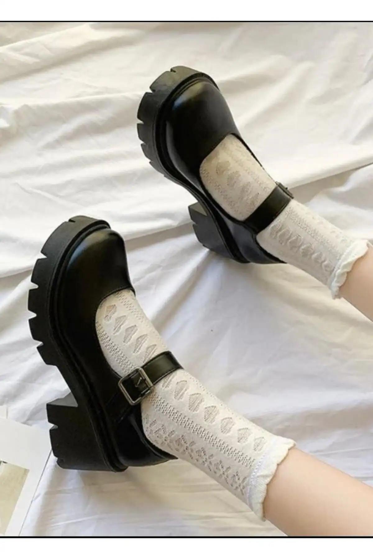 کفش پاشنه بلند زنانه  کالج لولیتا مشکی آکسفورد - 5072 کفش پاشنه بلند زنانه کالج لولیتا مشکی آکسفورد - 5072