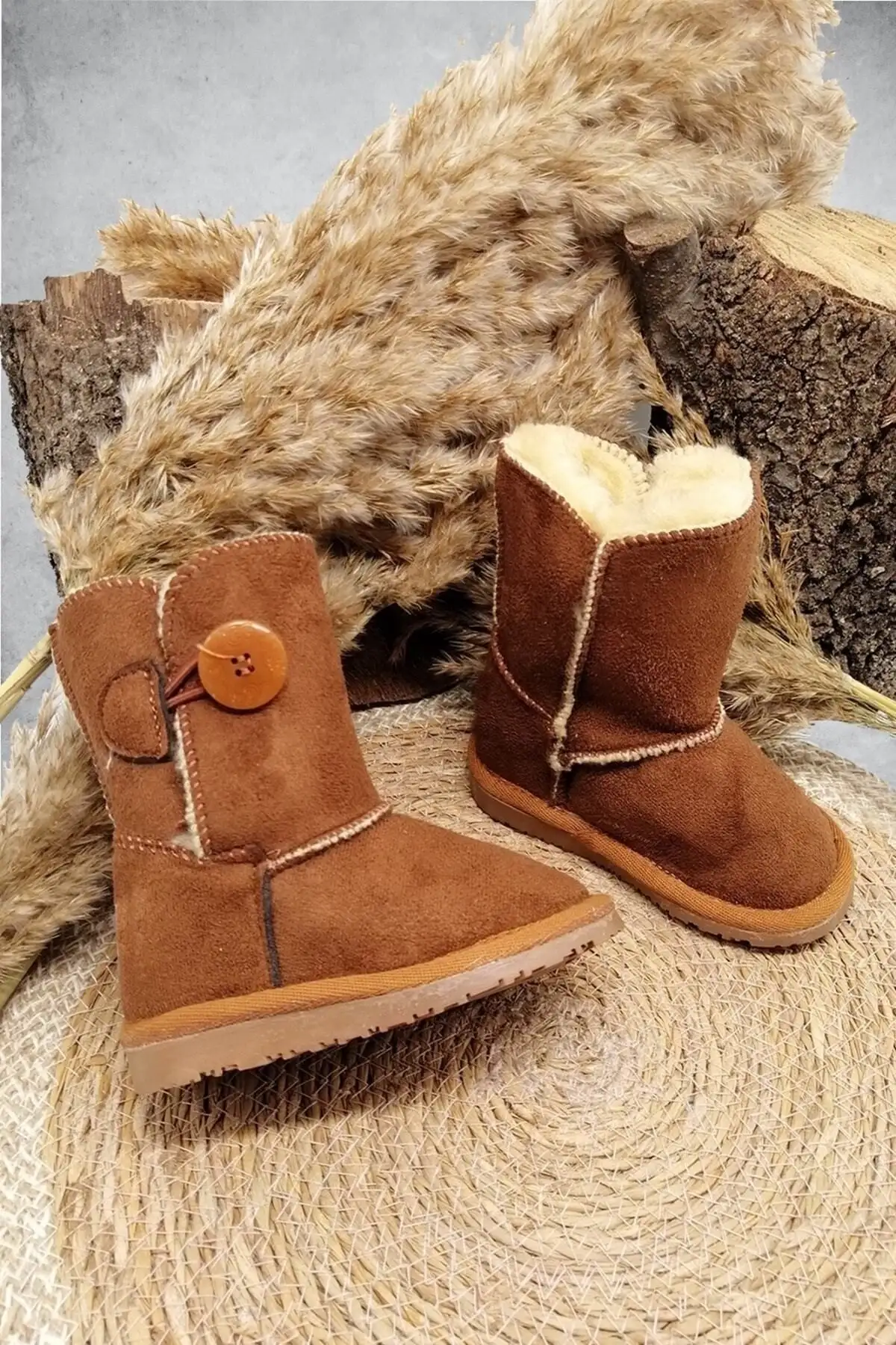 کفش پسرانه بوت کودک با داخل پشمی، بوت سوئدی - 4492 کفش پسرانه بوت کودک با داخل پشمی، بوت سوئدی - 4492